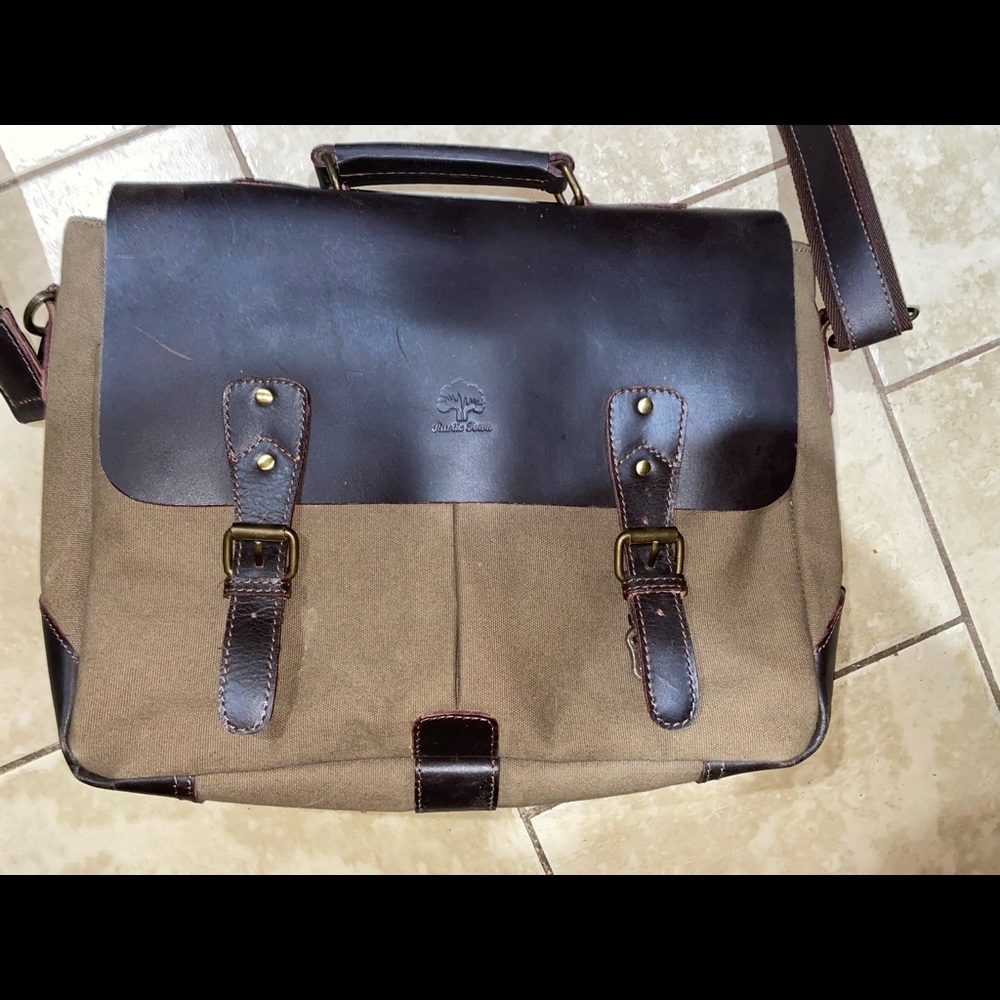 Leather Computer Bag - Picture 3 of 12